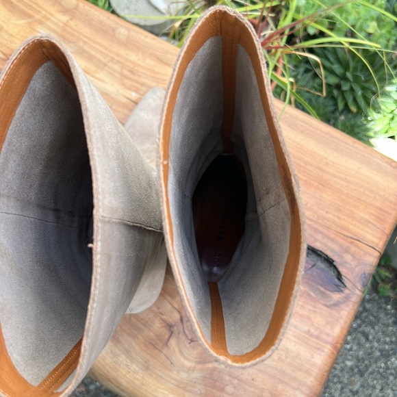 Lucky Brand Tall Fukko Boot Tan Suede 7.5 - Picture 9 of 11